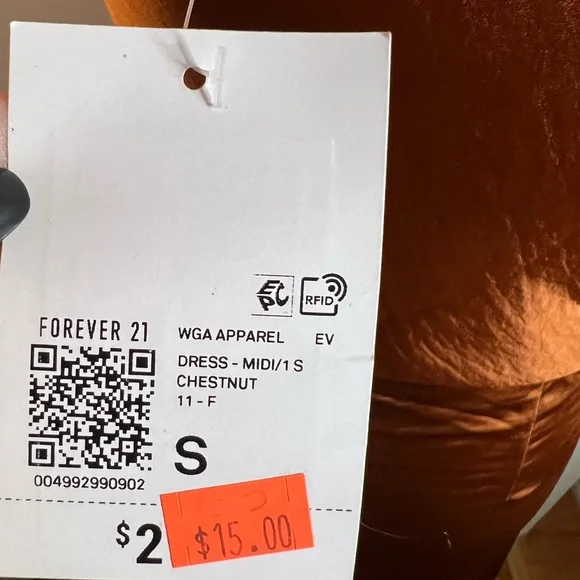 Forever 21 One-Shoulder Copper Dress - Picture 3 of 5